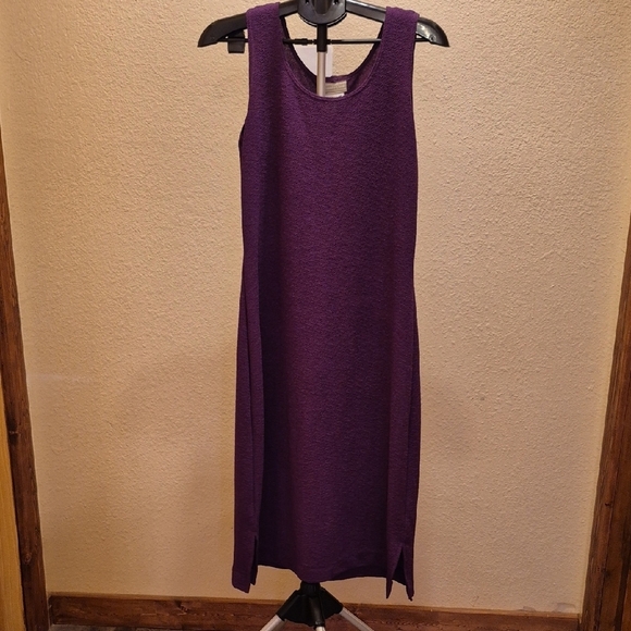 Coldwater Creek Purple Sheath Midi Dress - Picture 1 of 4